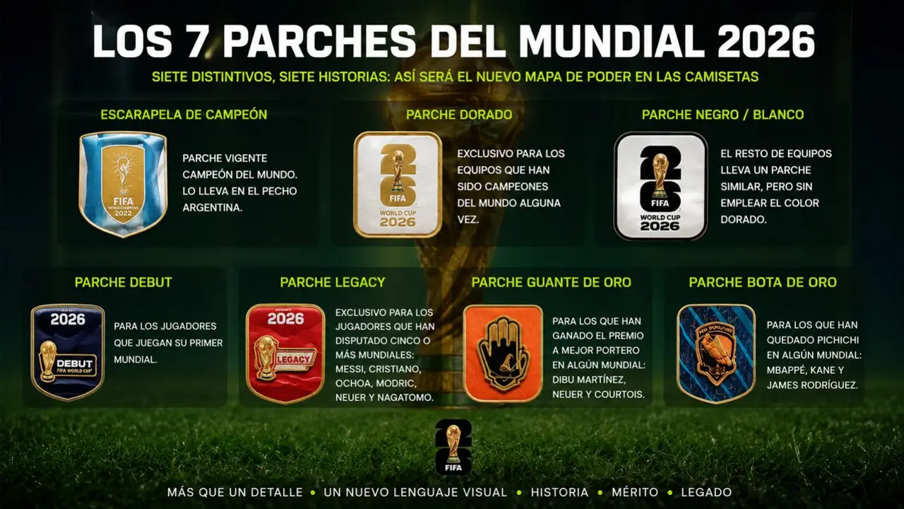 Siete parches ordenan el nuevo mapa de poder del Mundial 2026