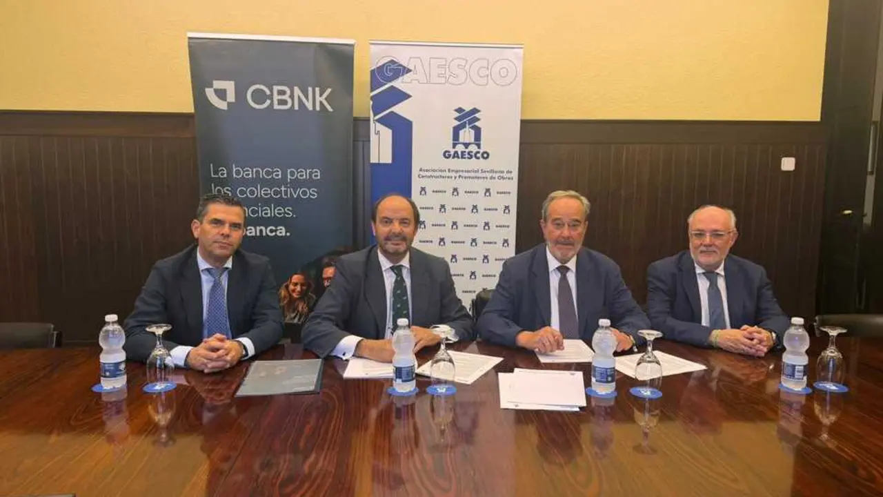 CBNK Banco y GAESCO firman un acuerdo de colaboraci&oacute;n y estrechan el v&iacute;nculo entre la banca y el sector de la construcci&oacute;n