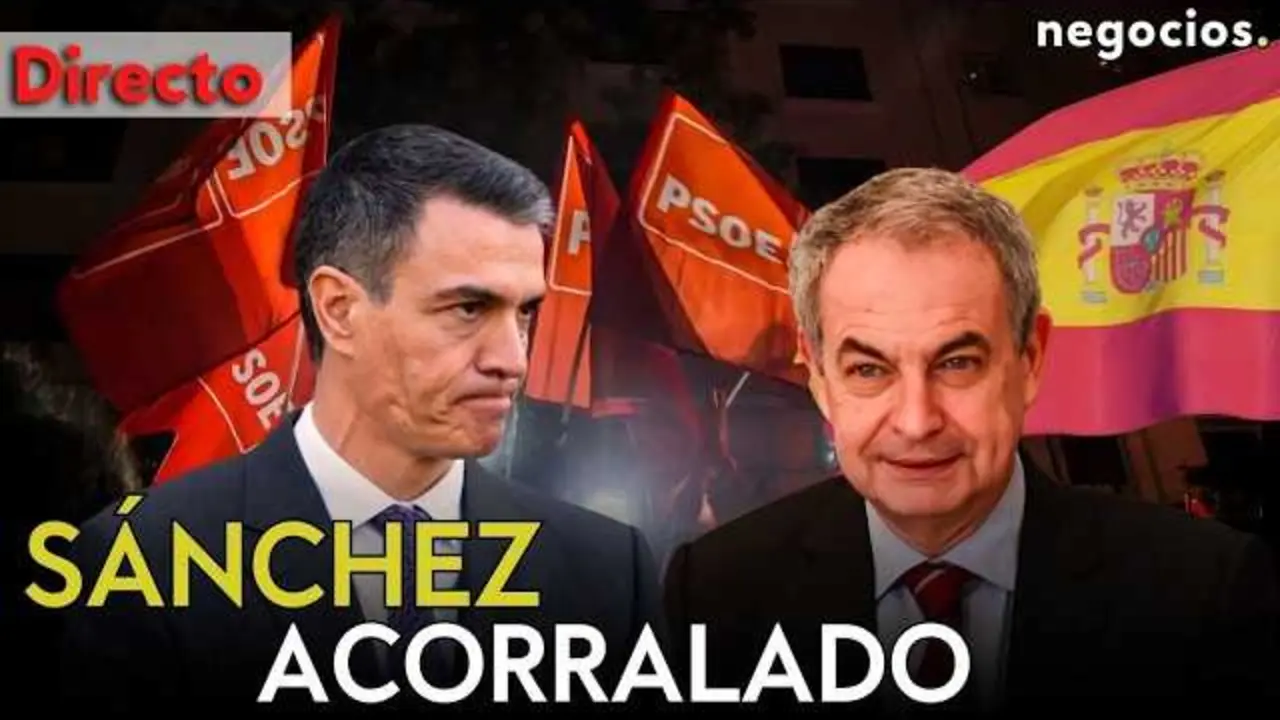 Logo de Negocios TV con imagen del expresidente Jos&eacute; Luis Rodr&iacute;guez Zapatero en primer plano y fondo de la sede de la Agencia Tributaria.<br>                        <br>                        <br>                        <br>                      