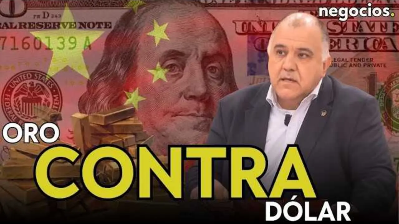 Thumbnail del v&iacute;deo que muestra gr&aacute;ficos y s&iacute;mbolos de oro y d&oacute;lares destacando la tem&aacute;tica de mercado financiero y metales preciosos.<br>                        <br>                        <br>                        <br>                      