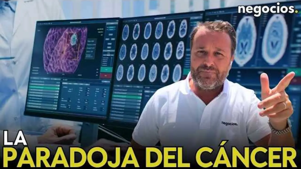 Captura del v&iacute;deo explicativo donde se desglosan las razones del aumento aparente en diagn&oacute;sticos de c&aacute;ncer y avances en tratamientos.<br>                        <br>                        <br>                        <br>                      