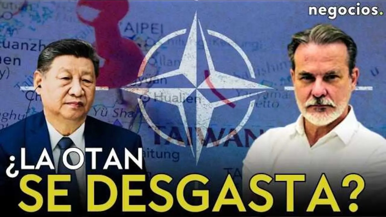 Eduardo Irasorza durante su an&aacute;lisis en Negocios TV, con gr&aacute;ficos sobre geopol&iacute;tica y militarismo en Asia y el mar de la China Meridional.<br>                        <br>                        <br>                        <br>                      