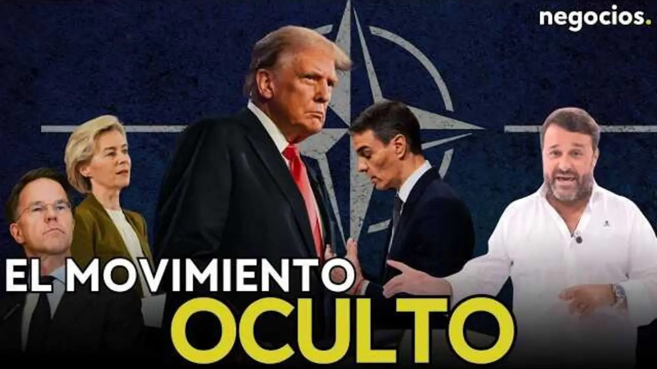 Pedro S&aacute;nchez junto a una imagen de Donald Trump, simbolizando el giro en las relaciones diplom&aacute;ticas entre Espa&ntilde;a y Estados Unidos.<br>                        <br>                        <br>                        <br>                      