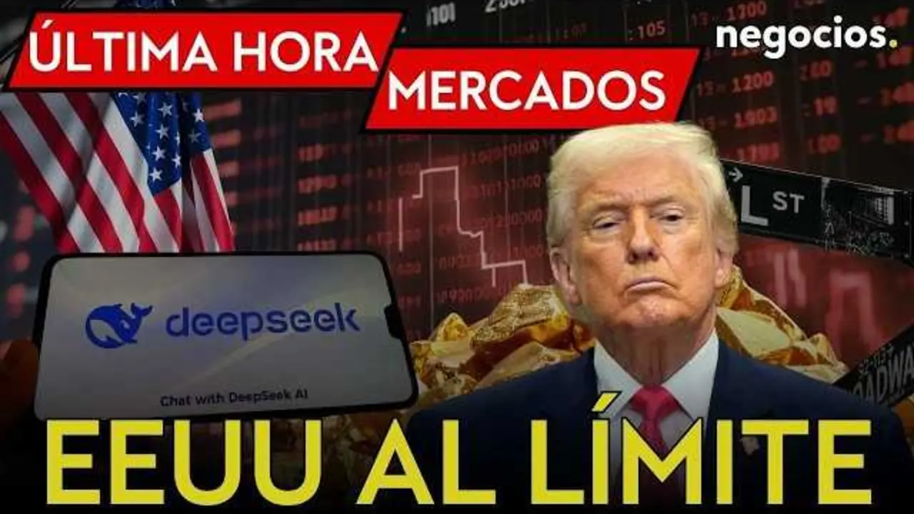 Imagen promocional del v&iacute;deo que muestra la portada con temas financieros y pol&iacute;ticos relacionados con Trump y Wall Street<br>                        <br>                        <br>                        <br>                      