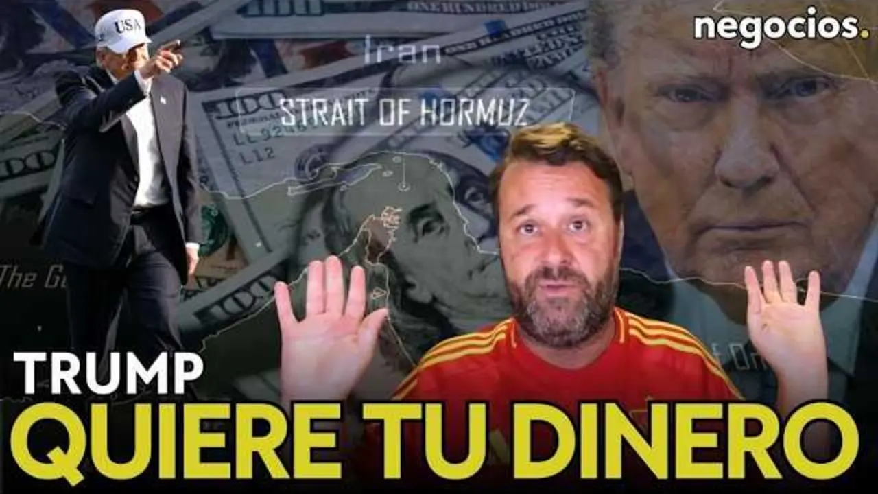 Thumbnail del v&iacute;deo de Negocios TV que ilustra la noticia sobre la cancelaci&oacute;n del peaje en el Estrecho de Ormuz por parte de Donald Trump.<br>                        <br>                        <br>                        <br>                      