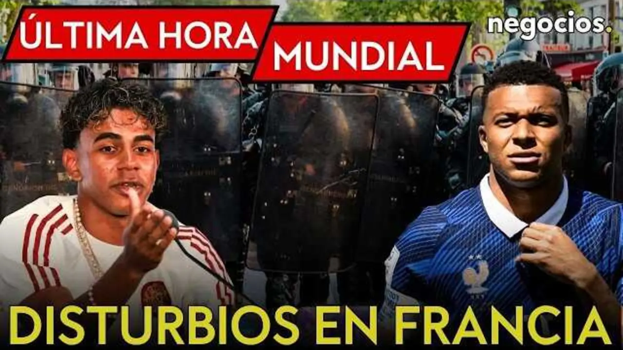 Multitud y fuerzas policiales en las calles de Par&iacute;s durante las protestas tras la final del Mundial 2026<br>                        <br>                        <br>                        <br>                      