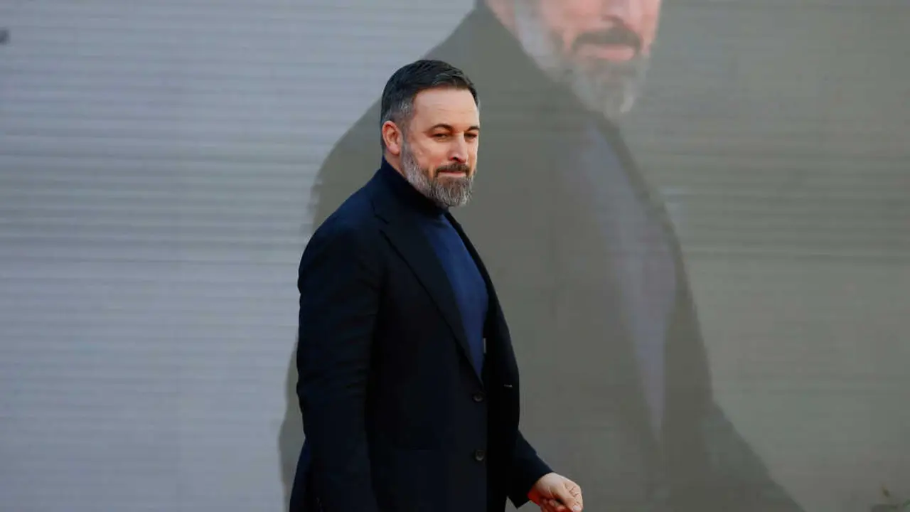 ..Foto Cecilia Fabiano/LaPresse 17 Dicembre  2023 Roma, Italia - Politica - Atreju 2023 , Santiago Abascal ospite alla festa di Fratelli D’Italia     Nella foto: Santiago Abascal .December 17 , 2023 Roma, Italy - Politics -  Politics -  Atreju, Santiago Abascal guest at Fratelli d’Italia event  In the photo: Santiago Abascal ...Foto Cecilia Fabiano/LaPresse 17 Dicembre  2023 Roma, Italia - Politica - Atreju 2023 , Santiago Abascal ospite alla festa di Fratelli DՉtalia     Nella foto: Santiago Abascal .December 17 , 2023 Roma, Italy - Politics -  Politics -  Atreju, Santiago Abascal guest at Fratelli dՉtalia event  In the photo: Santiago Abascal
