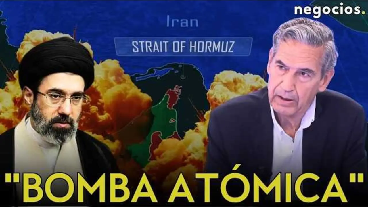 Vista a&eacute;rea del Estrecho de Ormuz, zona clave en la rivalidad geopol&iacute;tica entre Ir&aacute;n y Estados Unidos, con el Golfo P&eacute;rsico al este y el Golfo de Om&aacute;n al oeste.<br>                        <br>                        <br>                        <br>                      