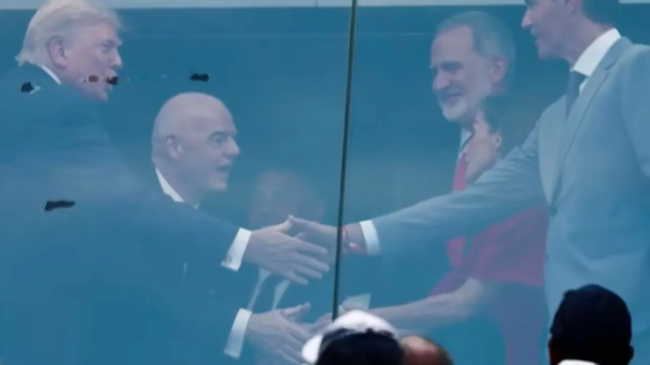 La foto de Trump y Pedro S&aacute;nchez