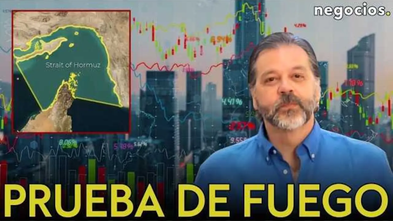 Imagen del mercado burs&aacute;til con gr&aacute;ficos y datos financieros, representando la fortaleza tecnol&oacute;gica pese a tensiones en Ormuz.<br>                        <br>                        <br>                        <br>                      