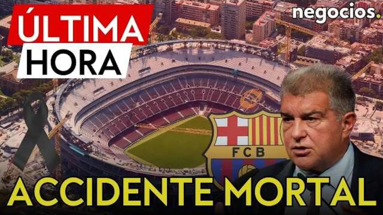 Imagen del estadio Spotify Camp Nou en Barcelona, lugar donde ocurri&oacute; el accidente laboral.<br>                        <br>                        <br>                        <br>                      