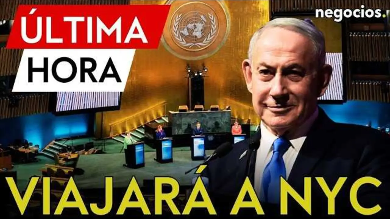 Imagen de portada del v&iacute;deo que muestra a Benjam&iacute;n Netanyahu, primer ministro de Israel, durante un evento oficial, con referencia al viaje y contexto de la orden de arresto emitida por la CPI.<br>                        <br>                        <br>                        <br>                      