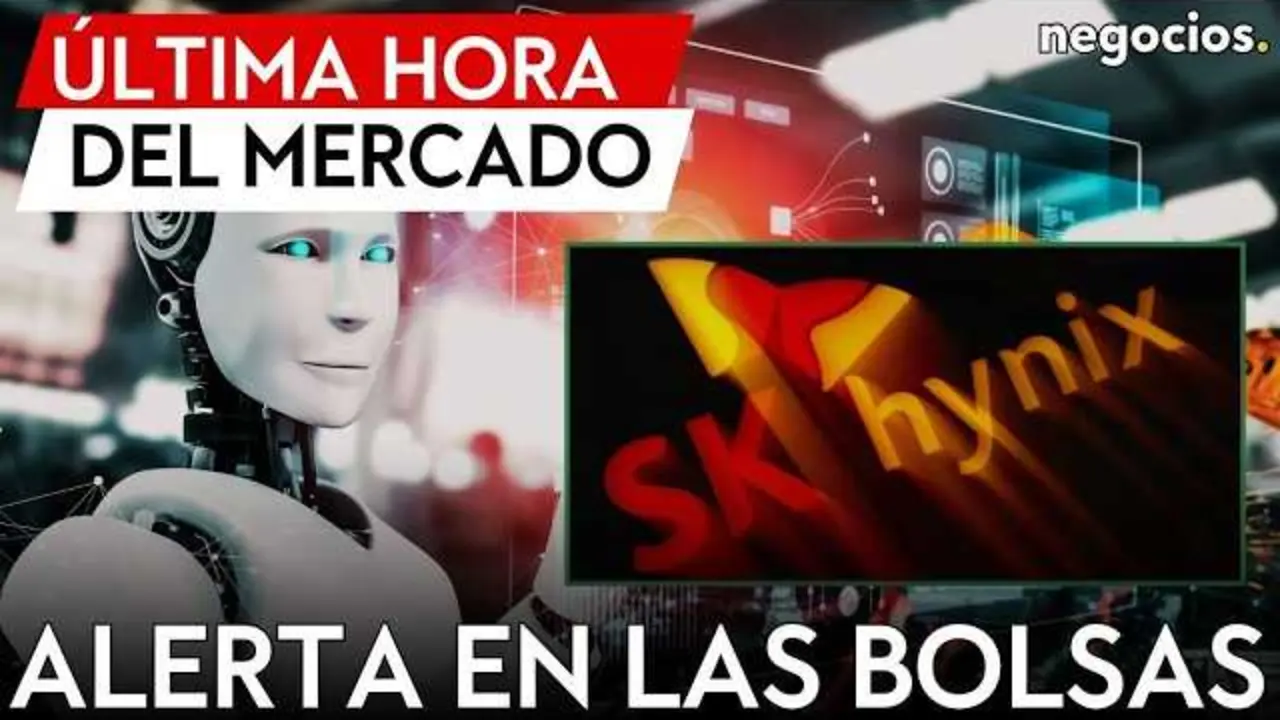 Gr&aacute;fico ilustrativo con la tendencia descendente del &iacute;ndice KOSPI y la subida del precio del petr&oacute;leo.<br>                        <br>                        <br>                        <br>                      