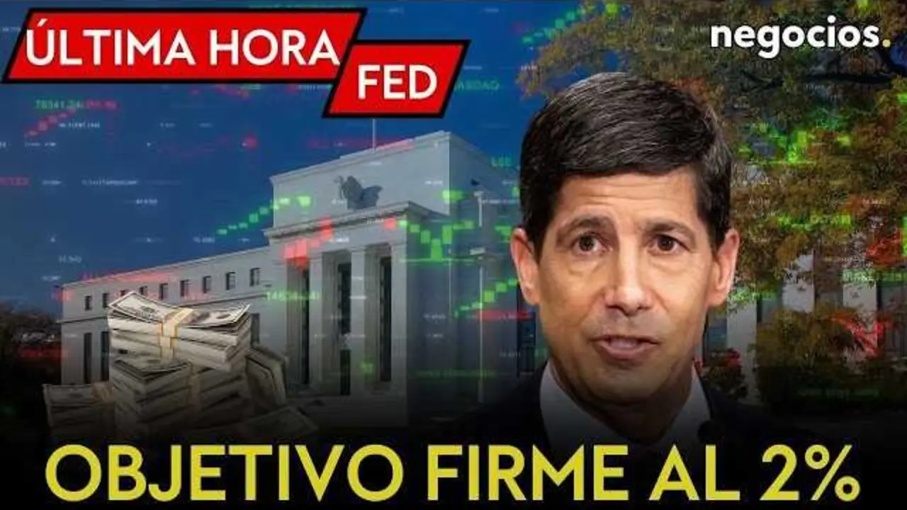 Kevin Warsh, presidente de la Reserva Federal, durante rueda de prensa tras decisi&oacute;n sobre tipos de inter&eacute;s.<br>                        <br>                        <br>                        <br>                      