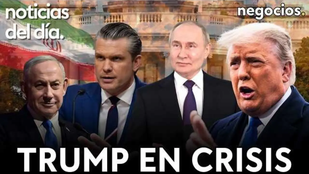 Imagen del canal Negocios TV con titulares sobre noticias del d&iacute;a y tensi&oacute;n geopol&iacute;tica.<br>                        <br>                        <br>                        <br>                      