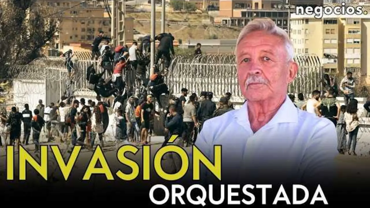 Vista a&eacute;rea de Ceuta con la frontera en primer plano reflejando la tensi&oacute;n geopol&iacute;tica actual.<br>                        <br>                        <br>                        <br>                      