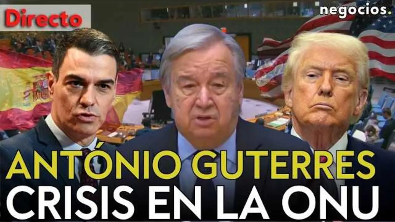 Ant&oacute;nio Guterres durante su comparecencia en el Consejo de Seguridad de Naciones Unidas en Nueva York<br>                        <br>                        <br>                        <br>                      