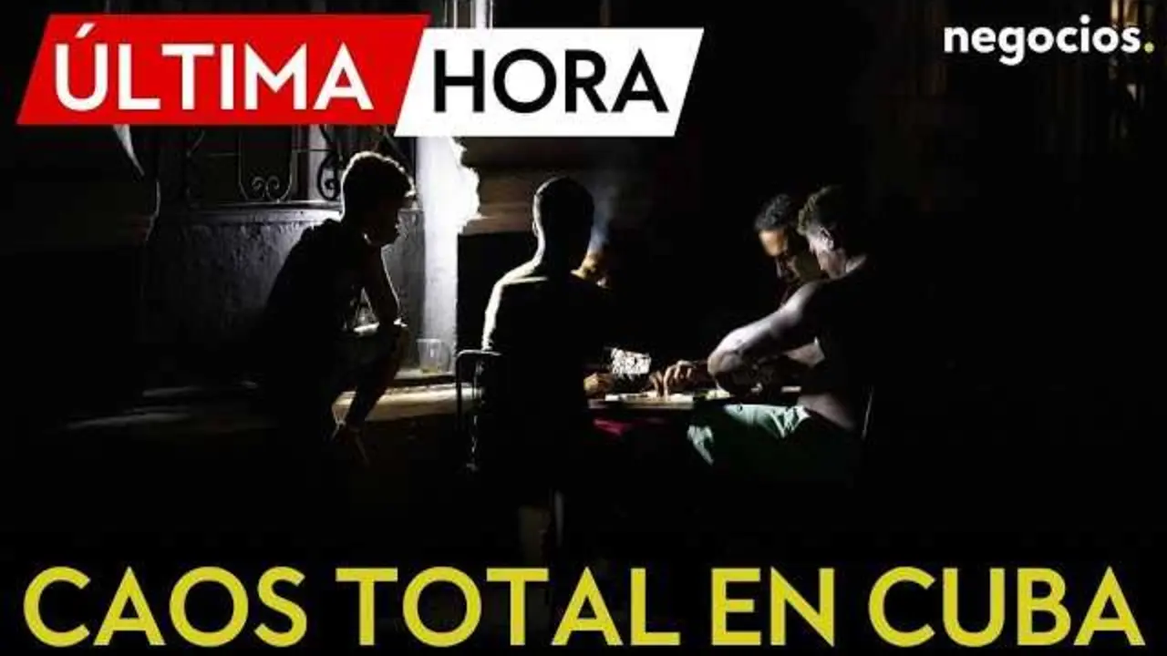 Imagen satelital nocturna que muestra la falta de iluminaci&oacute;n en Cuba debido al apag&oacute;n nacional<br>                        <br>                        <br>                        <br>                      