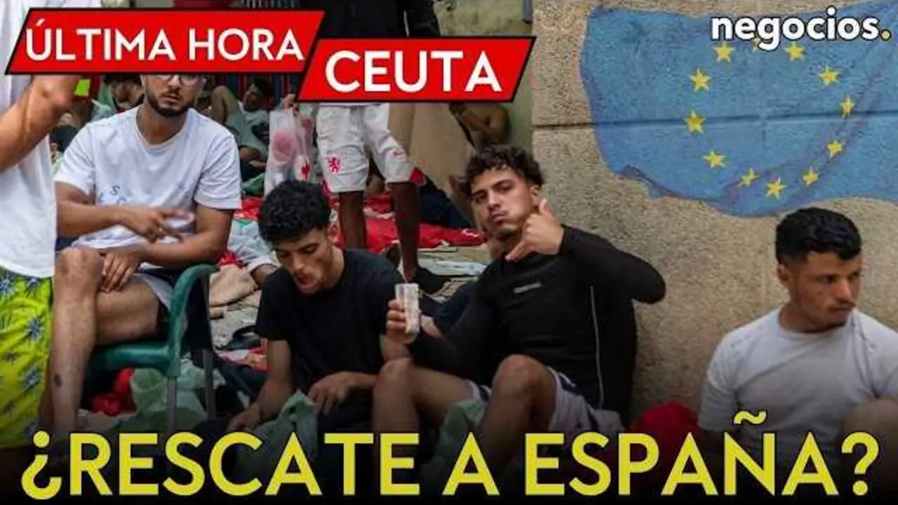 Imagen del paso fronterizo entre Ceuta y Marruecos, punto clave en la crisis migratoria y foco de la asistencia europea.<br>                        <br>                        <br>                        <br>                      