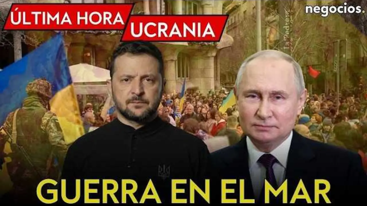Imagen de cobertura que muestra drones en vuelo y zonas atacadas en las regiones de Mosc&uacute; y Leningrado durante el reciente conflicto.<br>                        <br>                        <br>                        <br>                      
