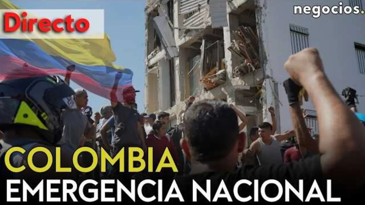 Imagen en vivo de la cobertura especial del terremoto en Colombia, mostrando zonas afectadas y despliegue de equipos de rescate.<br>                        <br>                        <br>                        <br>                      
