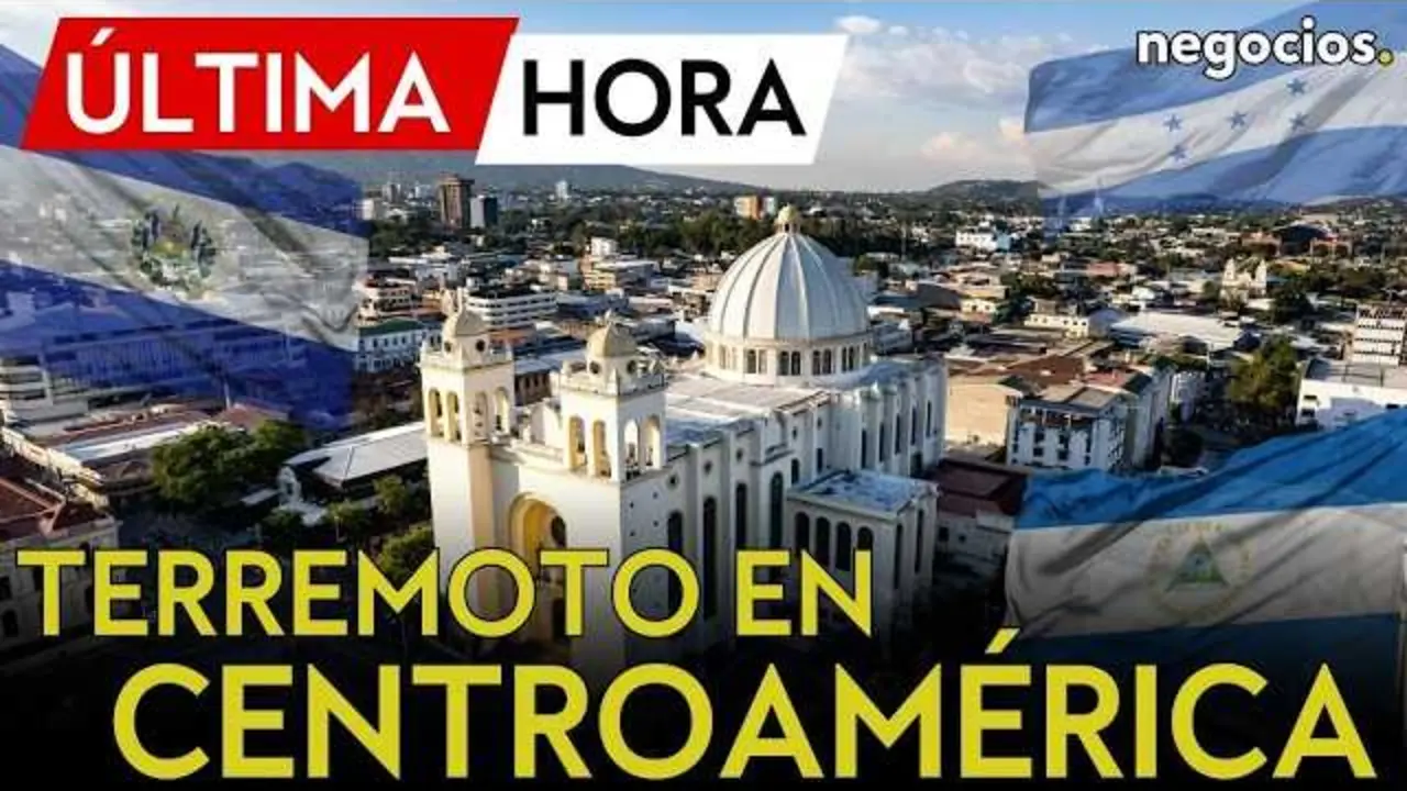 Imagen satelital que muestra la ubicaci&oacute;n aproximada del epicentro del terremoto frente a la costa de Usulut&aacute;n, El Salvador.<br>                        <br>                        <br>                        <br>                      