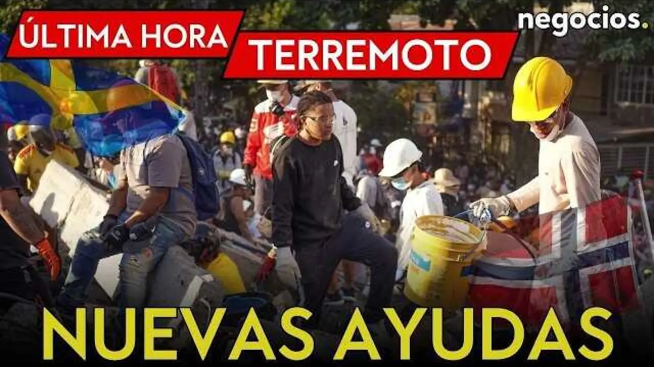 Imagen con ca&iacute;da de escombros en zona afectada por el terremoto en Colombia, con apoyo internacional en marcha<br>                        <br>                        <br>                        <br>                      