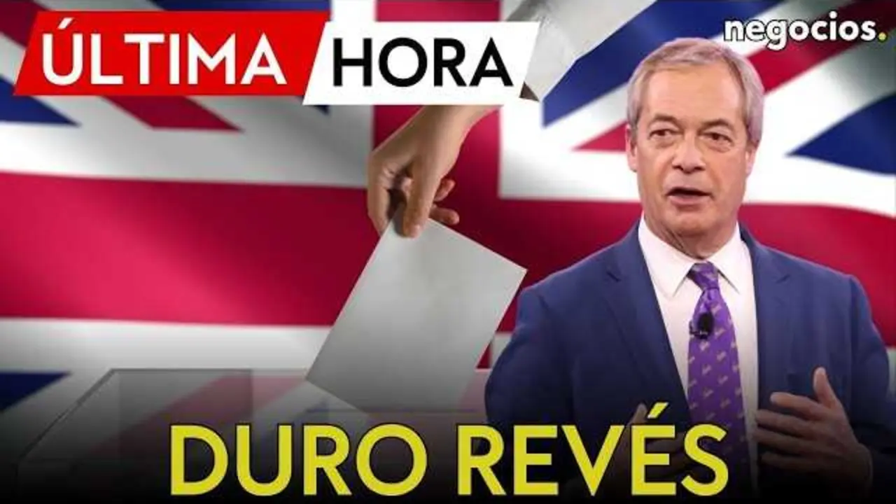 Nigel Farage en un mitin pol&iacute;tico tras su victoria electoral en Clacton.<br>                        <br>                        <br>                        <br>                      
