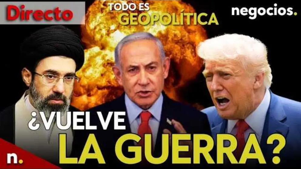 Mapa de Oriente Medio con s&iacute;mbolos de misiles y &aacute;reas de conflicto entre Ir&aacute;n e Israel, destacando el estrecho de Ormuz.<br>                        <br>                        <br>                        <br>                      