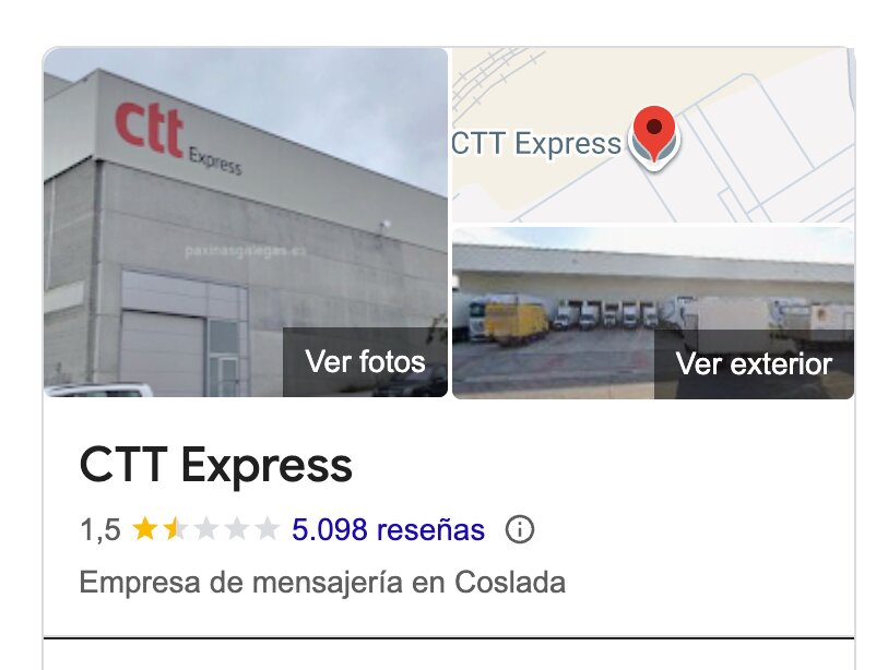 Las reseñas de CTT Express.