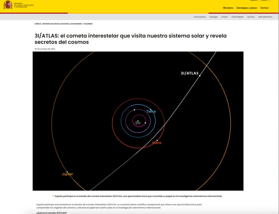 Web - Ministerio de Ciencia, Innovación y Universidades