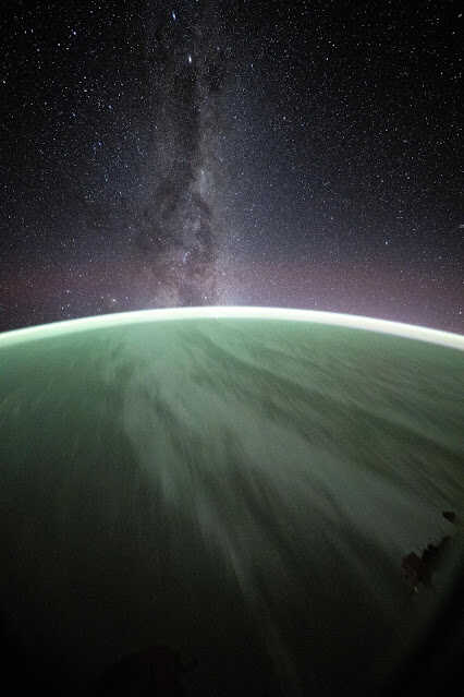 Expedition 72 flight engineer and NASA astronaut Don Pettit has captured spectacular views of a "starry night from an orbital palette". In this series of images, you can see the Earth's vibrant airglow, the Milky Way, and two neighboring galaxies—the Large Magellanic Cloud (LMC) and the Small Magellanic Cloud (SMC) visible in the Earth's southern hemisphere.