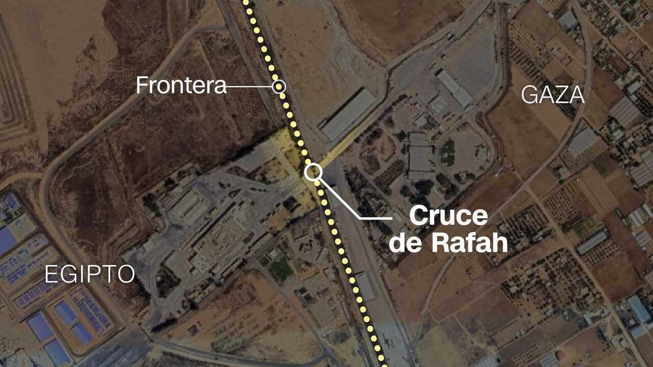 El Cruce de Rafah, clave para la entrada de ayuda humanitaria y la salida ​de heridos y desplazados, se ha convertido en uno de los principales puntos de fricción entre las partes.