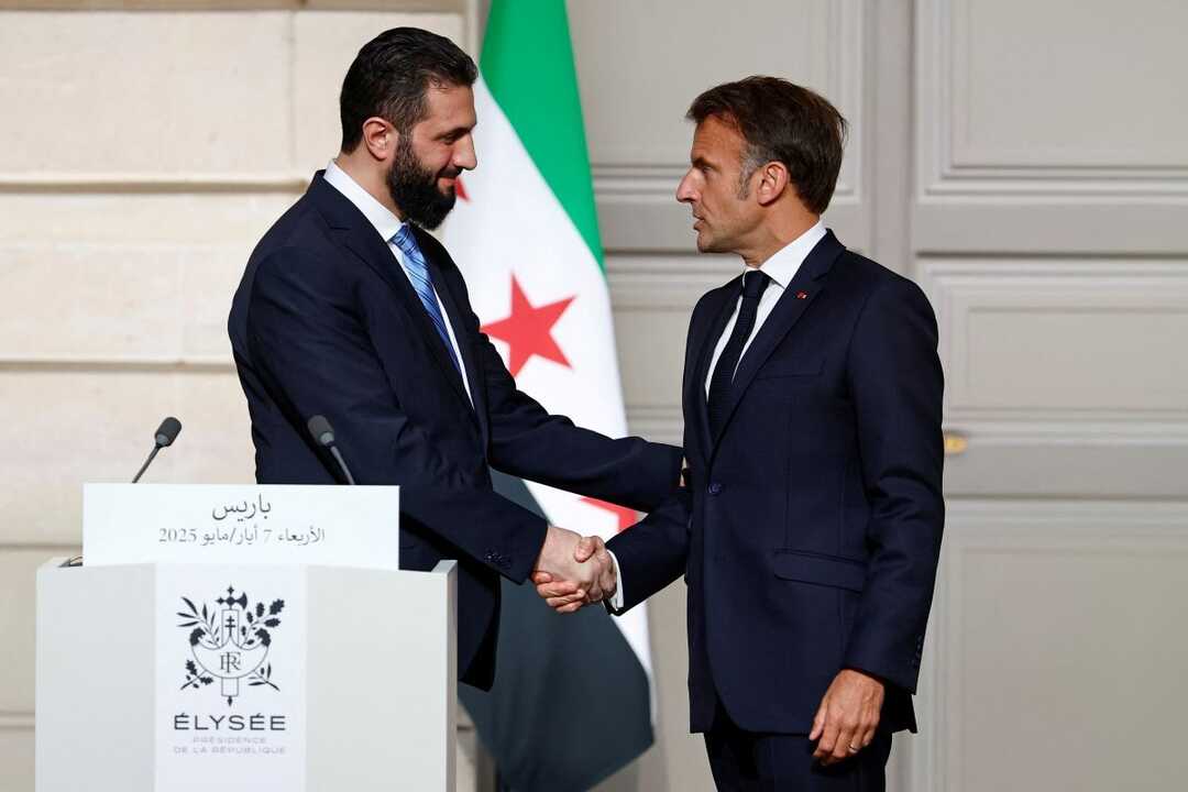 Presidente Siria y Macron