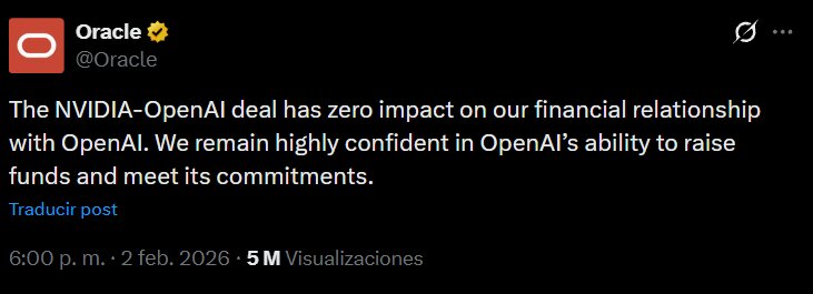 Oracle también muestra su apoyo a Nvidia