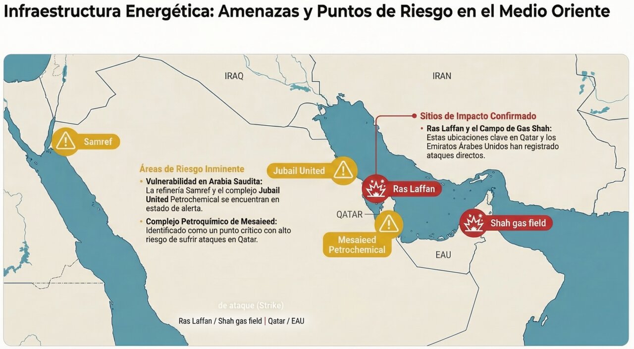 El GNL global pierde su ancla, Qatar tardará años en reparar la planta alcanzada por Irán
