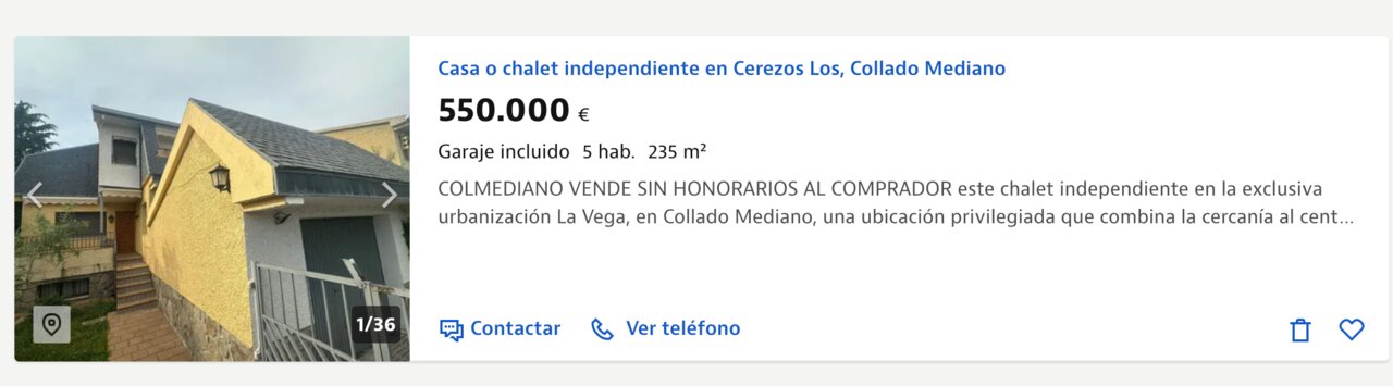 El precio de la casa